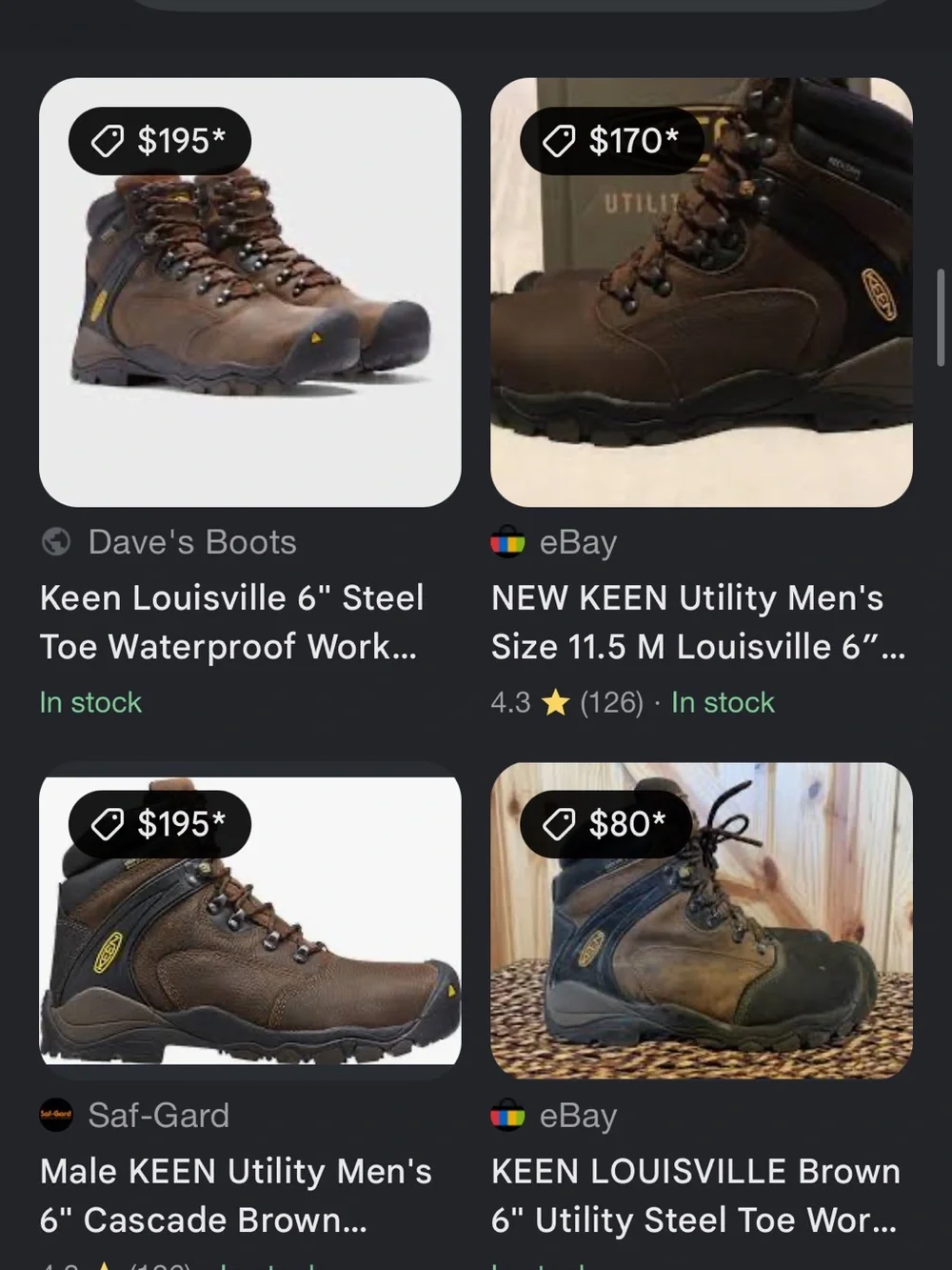 KEEN Utility Louisville 6” WaterProof Boots